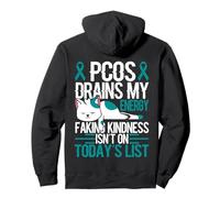 Cinta de síndrome de Ovario poliquístico de Guerrero de concienciación sobre el SOP Sudadera con Capucha