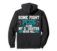 Cinta de síndrome de Ovario poliquístico de Guerrero de concienciación sobre el SOP Sudadera con Capucha