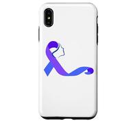 Cinta de sobreviviente del Suicidio para Mujer, prevención, Color Morado y Azul Carcasa para iPhone XS MAX