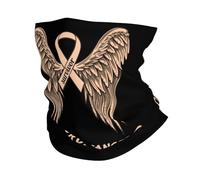 Cinta De Superviviente De Cáncer De Útero con Alas Unisex Bufanda Tubular Resistente Al Viento Calentador De Cuello Multifuncional Snood para Moto Correr Senderismo Esquí