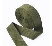 Cinta De Tejido Cintas de algodón 5 metros, 20/25/32/38mm, 1,3mm espesor, bolsas, correa, cintas for ropa, cinturón, cinta for coser DIY, encuadernación al bies(Green01,32mm)
