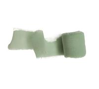 Cinta De Tela 3 rollos de cinta de gasa con borde hecho a mano, serie verde claro, for invitaciones de boda, adornos for manualidades DIY