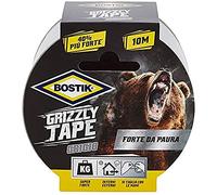 Bostik D6150 Cinta de Tela, Gris, 10 m