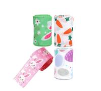 Cinta De Tela Con Borde Alámbrico | 4 Piezas De Corona De Pascua Para Manualidades,Guirnalda De Cinta Con Borde De Alambre | Decoraciones Para Hogar Escuela Patio Puerta Principal Fiesta Balcón Y Prim