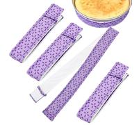 Cinta de tela de algodón de 4 para hornear uniforme - Tiras resistentes al calor al horno | bobinados aislantes diseñados para evitar el ascenso irregular, perfectos para hornear