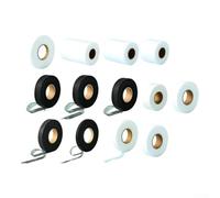 Cinta de tela de entretela no tejida de doble cara para costureros (18 cm), color blanco