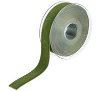 Cinta de terciopelo Berisfords - Cinta, musgo, 5 m, Anchura 22 mm