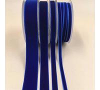 Cinta de Terciopelo, Cinta de Terciopelo de una Sola Cara de 6/9/16/25 mm, 31 Colores, for Envolver Ramos Hechos a Mano, decoración for Fiestas en el hogar y Navidad.(V014 Royal Blue,25MM X5Yards)