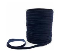 Cinta de terciopelo, Cinta de terciopelo multicolor de una sola cara 6-38 mm 3-5 yardas decoración de boda(Light black,6mm x 5yards)