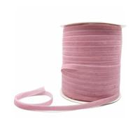 Cinta de terciopelo, Cinta de terciopelo multicolor de una sola cara 6-38 mm 3-5 yardas decoración de boda(Roze,15mm x 5yards)