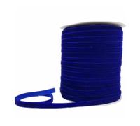 Cinta de terciopelo, Cinta de terciopelo multicolor de una sola cara 6-38 mm 3-5 yardas decoración de boda(Dark blue,25mm x 5yards)