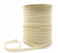 Cinta de terciopelo, Cinta de terciopelo multicolor de una sola cara 6-38 mm 3-5 yardas decoración de boda(Yellowish,6mm x 5yards)