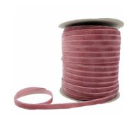 Cinta de terciopelo, Cinta de terciopelo multicolor de una sola cara 6-38 mm 3-5 yardas decoración de boda(Rose red,10mm x 5yards)