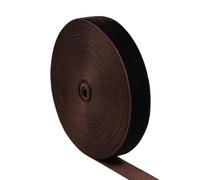 Cinta de Terciopelo, Cinta de Terciopelo Rojo Vino de una Sola Cara, de 5 a 10 Yardas por Lote, for Envolver Ramos Hechos a Mano, decoración de Fiestas navideñas en casa.(Deep Brown,32mm 5Yards)