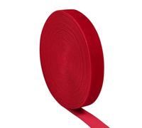 Cinta de Terciopelo, Cinta de Terciopelo Rojo Vino de una Sola Cara, de 5 a 10 Yardas por Lote, for Envolver Ramos Hechos a Mano, decoración de Fiestas navideñas en casa.(Red,38mm 5Yards)