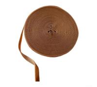 Cinta de terciopelo de 10 m × 1 cm, para envolver y hacer lazos, colores ricos, forma fácil, no se deshilacha, cinta de Navidad para fiestas y manualidades (café poco profundo)