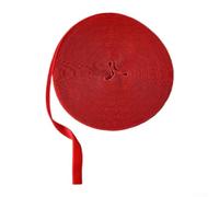 Cinta de terciopelo de 10 m × 1 cm, para envolver y hacer lazos, colores ricos, forma fácil, no se deshilacha, cinta de Navidad para fiestas y manualidades (rojo grande)