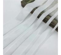 Cinta de terciopelo de una sola cara, Set de cintas de terciopelo multicolor de 6 a 50 mm for envolver ramos de Navidad(White,15MM 5yards)