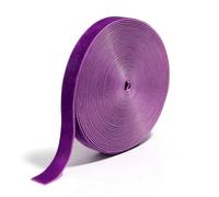 Cinta de terciopelo de una sola cara, Set de cintas de terciopelo multicolor, rollo de 1-1,5 cm de ancho, 10 yardas, una sola cara, flocado, manualidades.(Purple,Width 1cm)