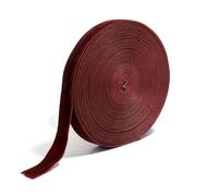 Cinta de terciopelo de una sola cara, Set de cintas de terciopelo multicolor, rollo de 1-1,5 cm de ancho, 10 yardas, una sola cara, flocado, manualidades.(Dark Brown,Width 1.5cm)