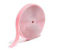Cinta de terciopelo de una sola cara, Set de cintas de terciopelo, rollo de 10 yardas, multicolor, de 1 a 1,5 cm, for manualidades.(Pink,Width 1cm)