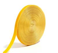 Cinta de terciopelo de una sola cara, Set de cintas de terciopelo, rollo de 10 yardas, multicolor, de 1 a 1,5 cm, for manualidades.(Yellow,Width 1cm)