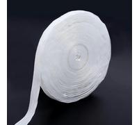 Cinta de terciopelo de una sola cara, Set de cintas de terciopelo, rollo de 10 yardas, multicolor, de 1 a 1,5 cm, for manualidades.(White,Width 1.5cm)