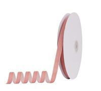 Cinta de terciopelo dorado rosa de 9,5 x 18 m para coronas de rbol de Navidad, decoraci n vintage, manualidades, adornos, envoltura de regalos y