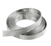 Cinta de tierra trenzada, Tira de conexión a tierra trenzada de cobre estañada ampliable anchos múltiples de 3 metros(Width 100mm)