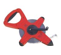 Cinta de tirolina de acero revestida de nailon BOSCH CST/Berger 82-20080B de 200 pies, serie 82, con carrete abierto, en pies y octavos