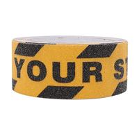 Cinta de tracción antideslizante, cuida tus pasos, 1.8 pulgadas x 16.4 pies, mejor agarre, fricción, adhesivo abrasivo para escaleras, seguridad, peldaños de pisada, interior, exterior, precaución