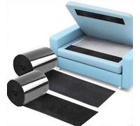 Cinta de velcro negra de 11 cm x 6 m con adhesivo, tiras de cinta de velcro de nailon resistente, pinzas antideslizantes para alfombras, tiras adhesivas de pared, evita que los cojines del sofá se