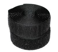 Cinta de velcro negra de 20 mm para coser Alfatex® marca suministrada por Velcro Companies - Varias longitudes (3 m)