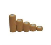 Cinta de vendaje SENRISIE, vendajes autoadherentes y vendajes cohesivos, cinta adhesiva deportiva, suministros médicos de protección, paquete de 3 rollos (7.5 cm x 4,5 m, marrón claro)