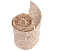 Cinta de yute, arpillera, arpillera, decoración, rollo para boda, fiesta, decoración de silla, ancho: 10 cm, longitud: 300 cm
