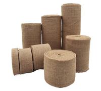 Cinta de yute Cinta de arpillera Natural 10/5/2/1 metro, cinta tela yute for envolver manualidades DIY, decoración del hogar boda, 2/3/4/5/6/8/10/15cm ancho(Width 12cm,Length 2Meters)