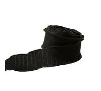 Cinta Decorativa 25Yards Fishtail Yarn Pleated Chiffon Ribbon Wavy Edged For DIY Craft Bouquet Wrapping Wedding Party Decoration(Black)