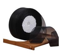 Cinta Decorativa 3pc 12mm 15mm 20mm 25mm 40mm 50mm White Organza Ribbon DIY Crafts Supplies Wedding Party Decoration Wrapping 50yards/Roll(Black,12mm Organza)
