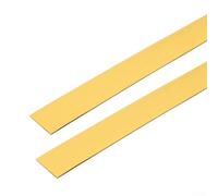 Cinta decorativa de PVC a rayas de 5 metros de largo para cubrir huecos de azulejos, decoración de fondo de pared, líneas de acento de techo (2 cm de ancho, dorado)