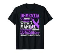 Cinta del escuadrón de Apoyo a la concienciación sobre la Demencia Manaul Alzheimer Camiseta