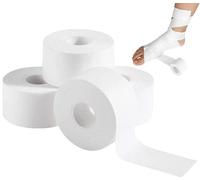 Cinta Deportiva,2.5cm Sport Tape,4 unidades Cinta Deportiva Blanca,Cinta Adhesiva Deportiva,Cinta Deportiva Rasgable,Venda Cohesiva,Vendaje Autoadhesivo,pour Balonmano Fútbol Voleibol Escalada