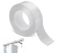Cinta Deslizante para Aro Cortina, Cinta Deslizante para Barra de Cortina Transparente Suave y Silenciosa Fácil de Deslizar Evita Que se Quede Colgado la Barra (5 m)