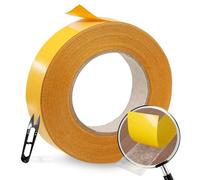 Cinta Doble Cara Fina 6 mm x 50m | Manualidades de cartón, cinta adhesiva doble cara costura y pegamento de doble cara. Perfecta para fijación transparente en scrapbooking, fotos y papel sin deformar.