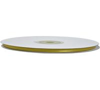 Cinta doble de raso de 6 mm, rollo de 50 metros, satén dorado