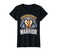 Cinta Dorada para héroe de Apoyo del Guerrero del cáncer Infantil Camiseta gráfica económica, Mujer, Negro, S