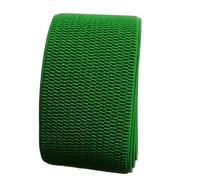 Cinta Elastica ancho Cinturón de falda pantalón 6 cm ancho, banda elástica color, cinta sarga, látex, goma(Grass green)