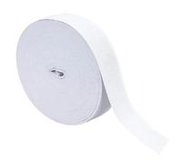 Cinta Elastica ancho Rollo de 40 m bandas elásticas for coser, for tejer, planas, trenzadas anchas, herramientas for manualidades(White,20mm)