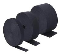 Cinta Elastica Costura 3 uds 1M bandas elásticas de punto carrete elástico cinta elástica pesada peluca banda for coser cintura 10/15/20/25/30/50/60mm ancho para bricolaje(Black,10mm)