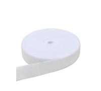 Cinta Elastica Costura Banda elástica ancha, negra y blanca, for ropa, pantalones, cuerda plana(WHITE)