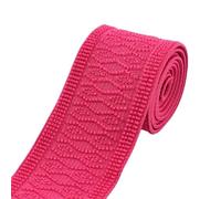 Cinta Elastica Costura Banda elástica de 3/5/8M y 50mm, cintas decorativas for cinturón, cinta for ropa, pantalones, bandas goma, accesorios costura DIY(RoseRed,5Meters)